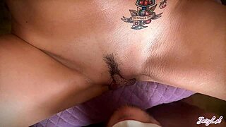 StepMom's Meaty Pussy Sucked Hard by Horny Son Dripping Wet