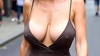 Busty Milfs Massive Natural Tits Nipple Slips Bra Downblouse Compilation