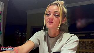 damn, her sloppy deepthroat gags got me choking on that petite heat