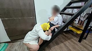 Natural Thai college couple shares intimate POV creampie cowgirl ride