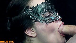 desperate milf swallows husband's 3-day cum load after sloppy blowjob