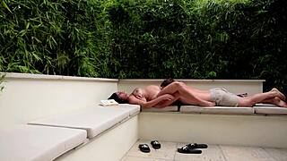 9 months pregnant slut gets public rough creampies doggystyle and blowjobs galore