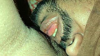 Girlfriend's Late Night Natural Tits Fuck! Hubby Watches Close!