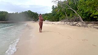 my nudist beach romp with melani latina