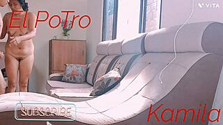 big-ass brunette invited home begs for muscular pounding and squirt