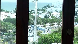 Beach Stepmom Voyeur Jerk Off Flashing Big Tits Panties Tease!