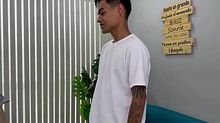 colombian milf principal catches student jerking big cock office fuck