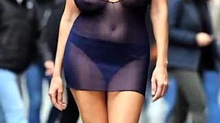 Braless Busty Milfs Massive Natural Tits Bounce Outdoor Voyeur Compilation 11