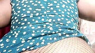 Hot Milf Bent Over Dress for Big Cock Doggystyle Creampie in Saggy Tits Action