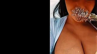 Does Busty Italian Bombshell Milf Tease Her Big Tits Outdoors in Spring Heat