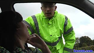 British Milf in Fishnets and Heels Sucks Balls, Fingers Pussy Before Hard Cowgirl Ride