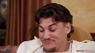 stepmom sneaks ride on stepson's cock while hubby's away