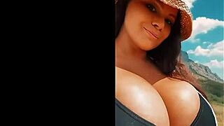 Does Busty Italian Bombshell Milf Tease Her Big Tits Outdoors in Spring Heat