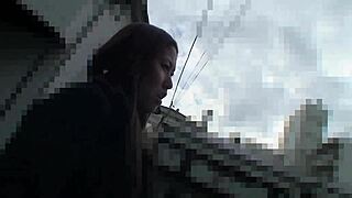 Nagisa Fukushima beautiful Asian black hair warms guy at his house casually