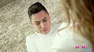 Veronica Weston bends over flashing big tits before hardcore pounding