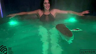 hot stepmom bathes fingering pussy for stepson in amateur pov