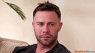 Milf Begs Seth to Fuck Her Petite Shaved Stepdaughter with Deepthroat and Pussy Licking