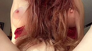 check out this italian milf's big tits and close pussy smoke