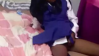 hot 18yo stepdaughter masturbates with stepdaddy then takes cum on boobs