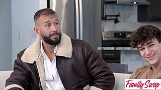 stepfamily swaps pussies in wild foursome orgy double creampie fillup savanah storm sawyer cassidy