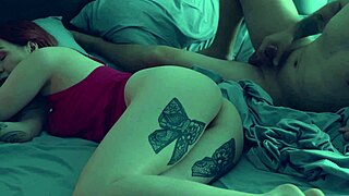 stepmom sneaks into stepson's bed after fight for risky taboo fuck