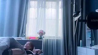 skinny korean in shorts flashes panties during bigo live