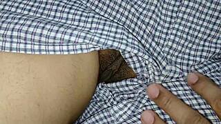 stepsister bends over for stepbrother's deep creampie fuck session