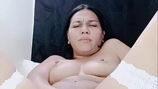 Allisonvega squirts hard with toys in sexy lingerie!