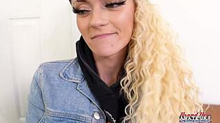 whoa lola's hairy pussy takes doggy cumshot facial!!