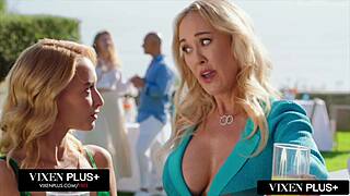 brandi love's taking two huge bbc's at the vixen hotel room