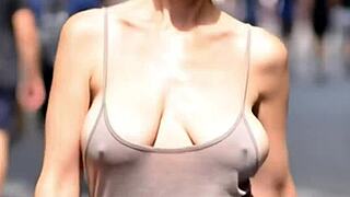 BUSTY MILFS MASSIVE NATURAL TITS BOUNCE BRALESS COMPILATION 12