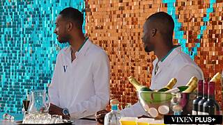 brandi love's taking two huge bbc's at the vixen hotel room