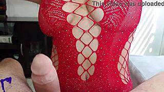 Hot latina milf wife cheats with titjob bouncing cum cleanup homemade