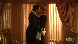 😈 naughty blonde maid's tiny tits bounce as butler pounds her pussy while boss away 🏠💦