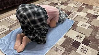 home teacher's wide ass teaches stepson deep anal pounding lessons