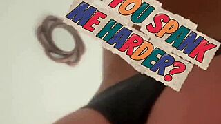 my leather jacket ass twerks blue lingerie so sexy...