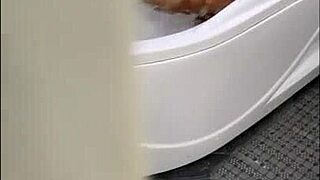 pervy stepson spies huge ass milf masturbating wildly in shower