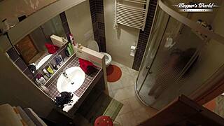 behind the scenes busty milf kira queen takes huge cock deepthroat doggystyle