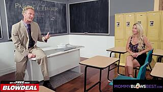 i suck my teacher's cock for those better grades blonde milf