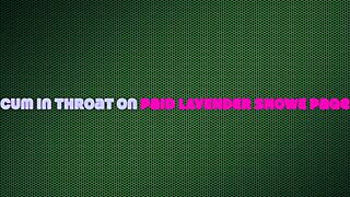 Royal dutchess gags on cock till stomach bulges with cum