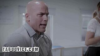 Blonde Secretary's Shaved Pussy Pounded Hard By Horny Boss Cock