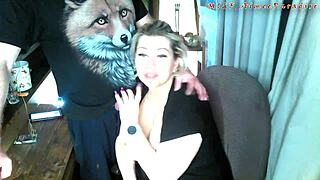 Old Fox Squeezes Young Bitch Tits She Sucks Cock Grateful