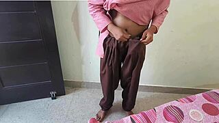 Hot desi student rides teacher doggy style in coaching room with loud clear Hindi talk and moans