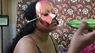 Indian slim housewife moans loud during amateur pussy fuck and masturbation