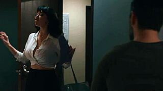 oh man, desperate latina milf drops knees for rough office blowjob lick!