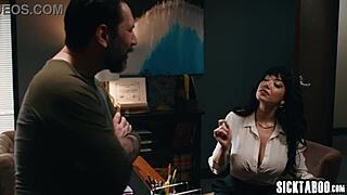 oh man, desperate latina milf drops knees for rough office blowjob lick!