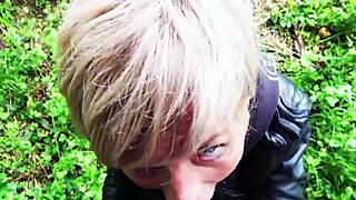 Rough Outdoor Doggystyle With Blonde German Milf!