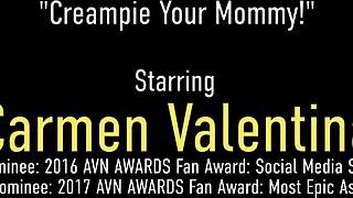 Curvy Stepmom Carmen Valentina Creampied by Step Son
