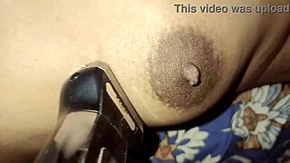 Stepbrother Shaves Stepsister's Pussy and Body Bare for Tight Fuck