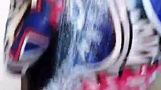 sexyrita milf bathroom fun uncensored big cock bbc pounding